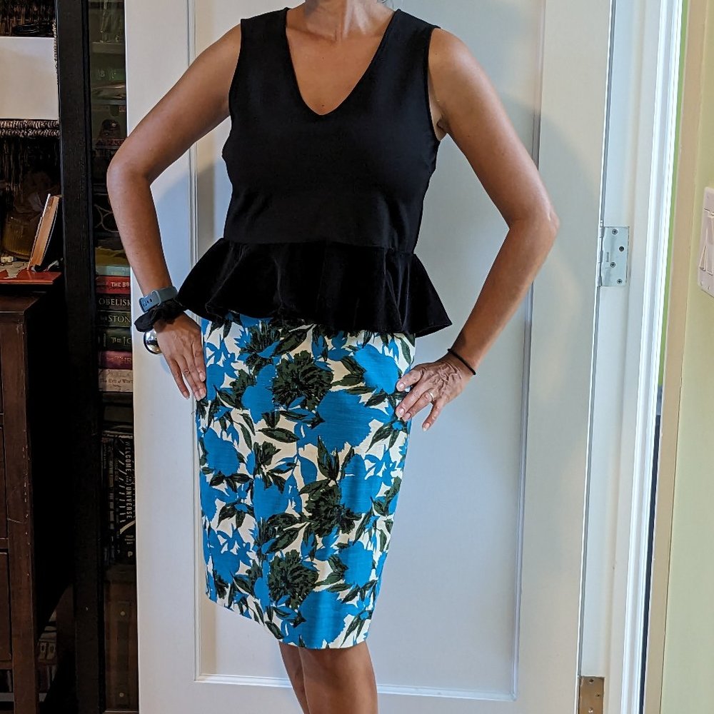 J. Crew Sleeveless Black Top Sz M